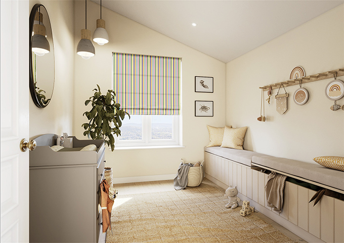 The British Stripe Co. Catherine, Notting Hill No.1 - Twist&Fit Roman Blind - Image 7